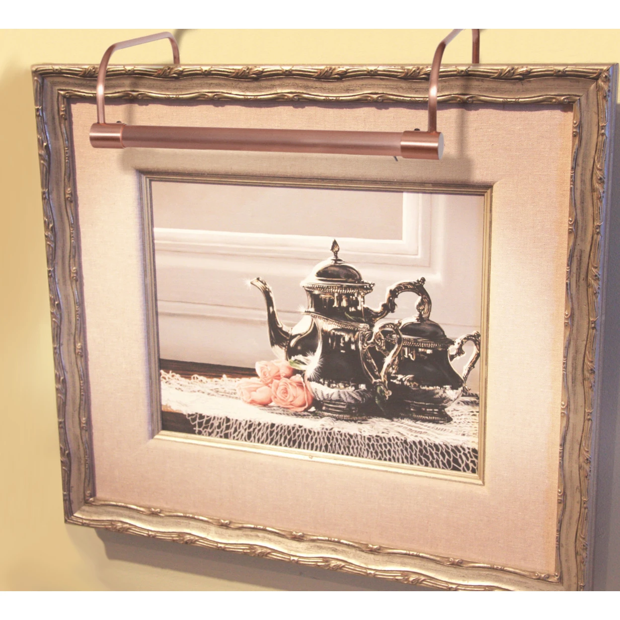 12 Tru-Slim LED Picture Light with 4 Battery Pack - Rose Gold (2)