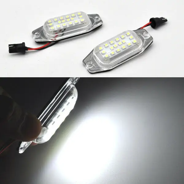 

2x White LED License Plate Lights Number Car Rear For Toyota J150 Land Cruiser Prado LEXUS gX460