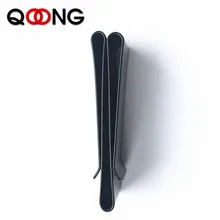 QOONG высококачественный металлический зажим для денег из нержавеющей стали модный простой серебряный черный доллар денежный зажим держатель кошелек для мужчин и женщин