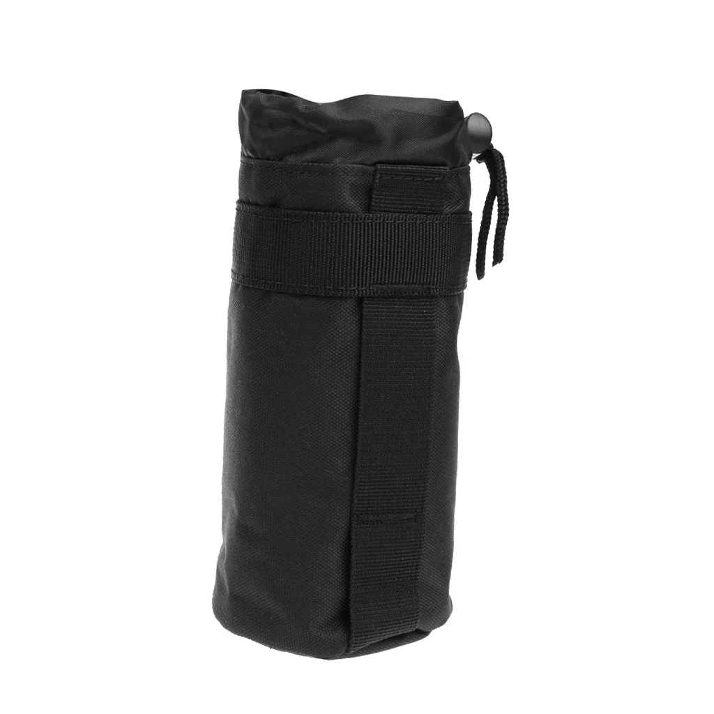 Tactical Military Molle Water Bottle Pouch Drawstring Open Top Travel Water Bottle Bag Hydration Carrier Water Bottle Pouch