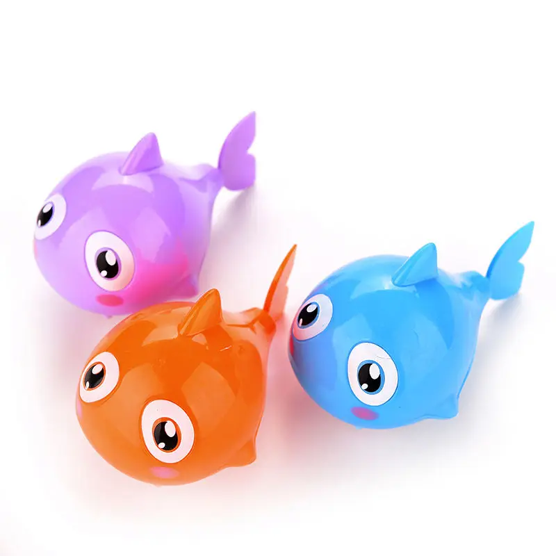 2017 Funny Baby Kids Bath Toy Plastic Clockwork Wind Up Shark Plastic