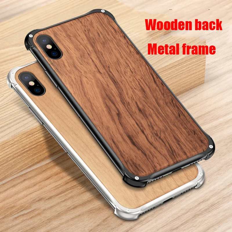 Suntaiho Luxury Galss Case For iPhone XR Case for iphone XS For iPhone 8 Plus Phone Case Xs Max 7 8 Cover wood metal Case Suntaiho Luxury Galss Case For iPhone XR Case for iphone XS For iPhone 8 Plus Phone Case Xs Max 7 8 Cover wood metal Case