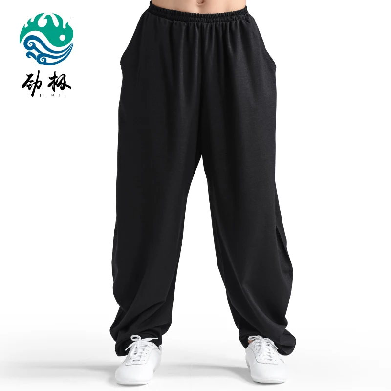 Новые эластичные льняные штаны для занятий йогой Тай Чи Кунг-фу