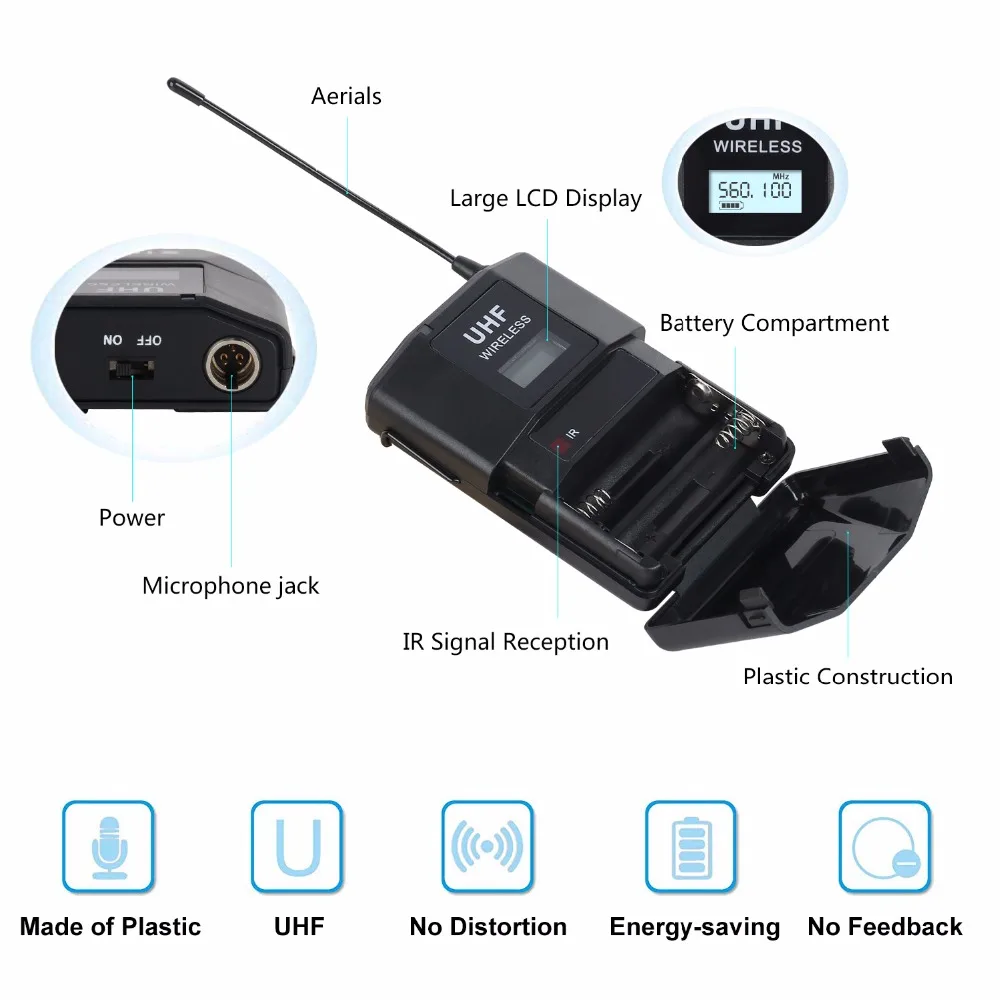 XTUGA SKM4000PLUS Professional 4*100 Channels UHF