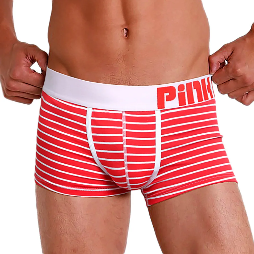 

2019 Fashion PINK HEROES Mens Boxer Underpants Knickers Sexy Print Shorts Underwear Hot sale