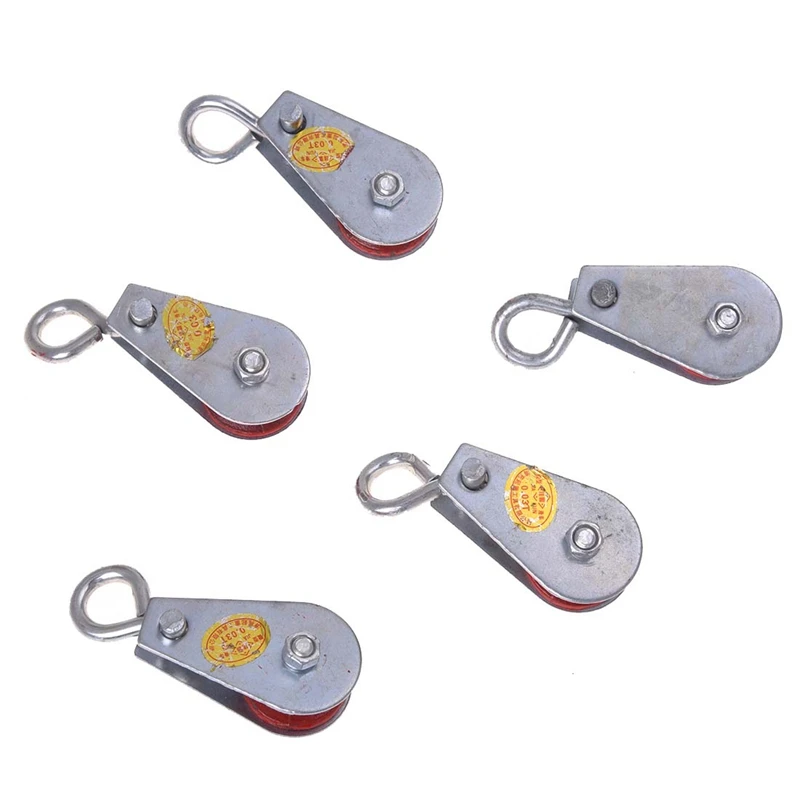 0.03T 66.1Lbs 30Kg Silver Tone Metal Swivel Lifting Crane Pulley Block 5 Pcs | Обустройство дома