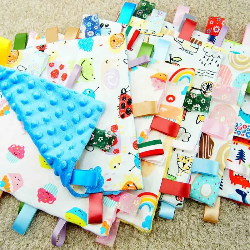 

Newborn Infant Hand Grasping Teethers Towels Baby Appease Towel Toy Baby Cleaning Biting Handkerchief
