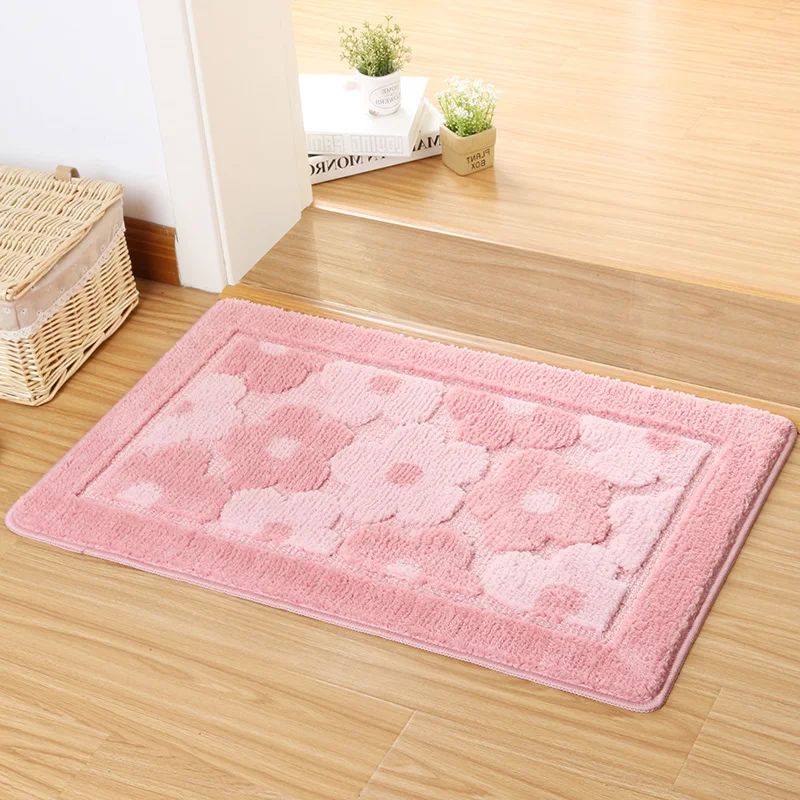 

Household Floor Mat Carpet Soft Doormat Shaggy 7 Sizes Anti-slip Mat for Living Room Hallway Kitchen Bedroom Bathroom Toilet