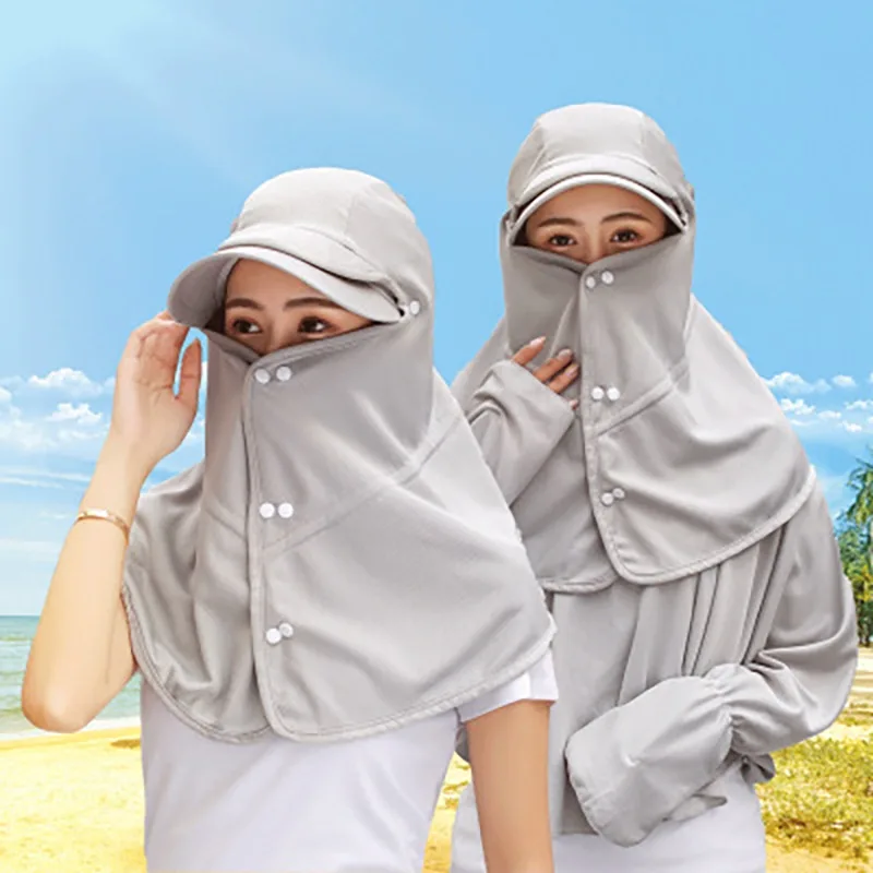 

Outdoor Sun Face Neck Mask Flap Cap Beach Fishing Hat UV Protection Outdoor Hiking Jungle Mountain Suncreen Quick Dry