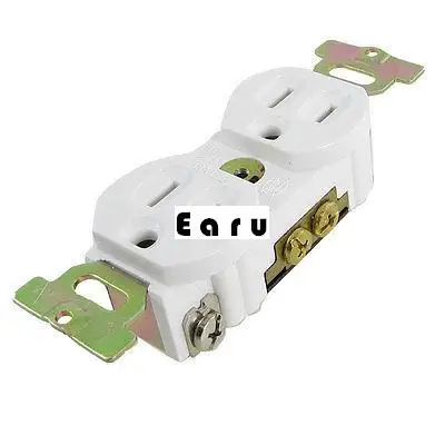 Белый LK3224F AC 125 В 15A сша заземление разъем Nema 5 15|nema 34 motor dimensions|socket sendnema 23 stepper |