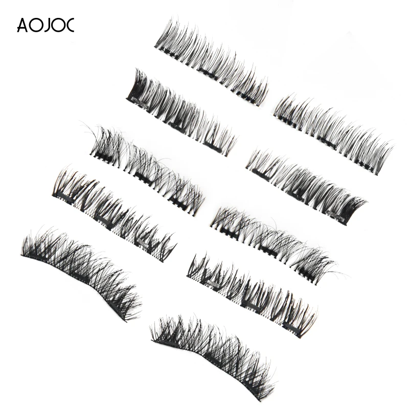 

4pcs Magnetic Eyelashes False Eyelash on The Magnet Natural Long Lashes Mink Soft 3D Magnetic EyeLashes False Eyelash Extensions