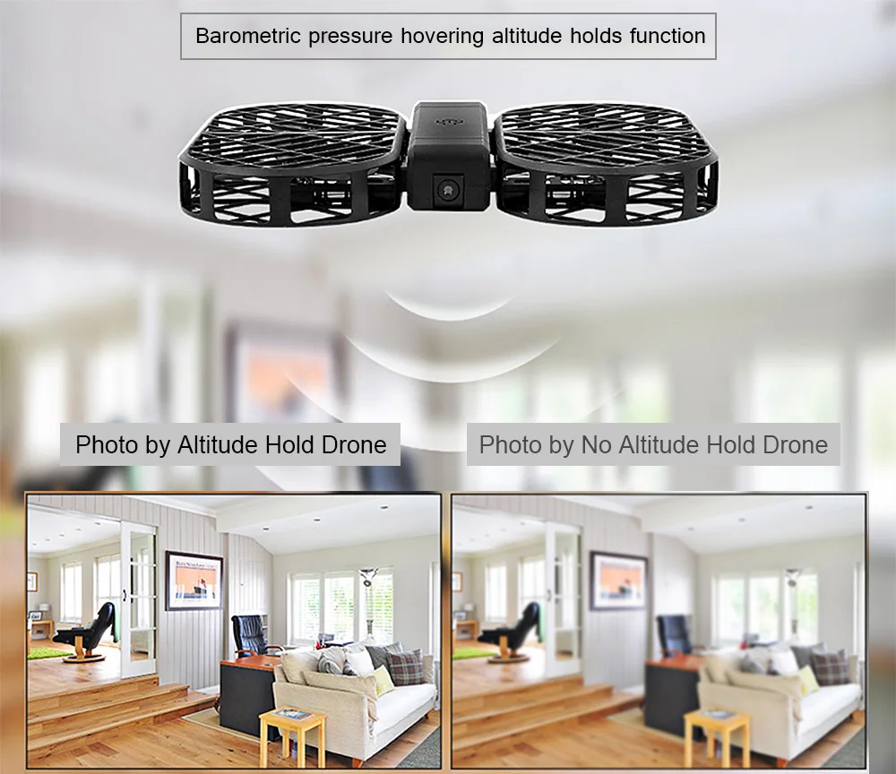 Dwi Dowellin D7 Foldable RC Drone WiFi Camera / Altitude Hold / G-sensor Control / Headless Mode / 3D Flip