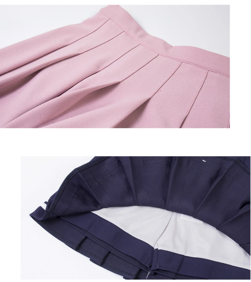 satin midi skirt 2020 high waist pleated skirts Kawaii Harajuku Skirts women girls lolita a-line sailor skirt Large Size Preppy school uniform slazenger skort