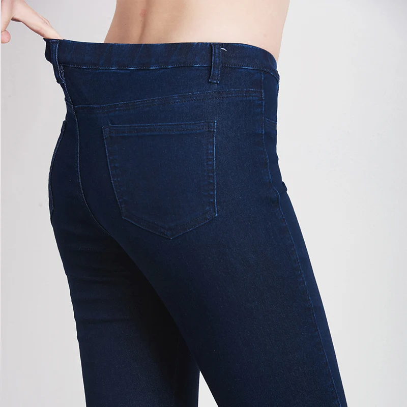 Женские узкие джинсы стрейч LEIJIJEANS, офисные черные джинсовые брюки-карандаш полной длины со средней посадкой, леггинсы большого размера, весна-лето
