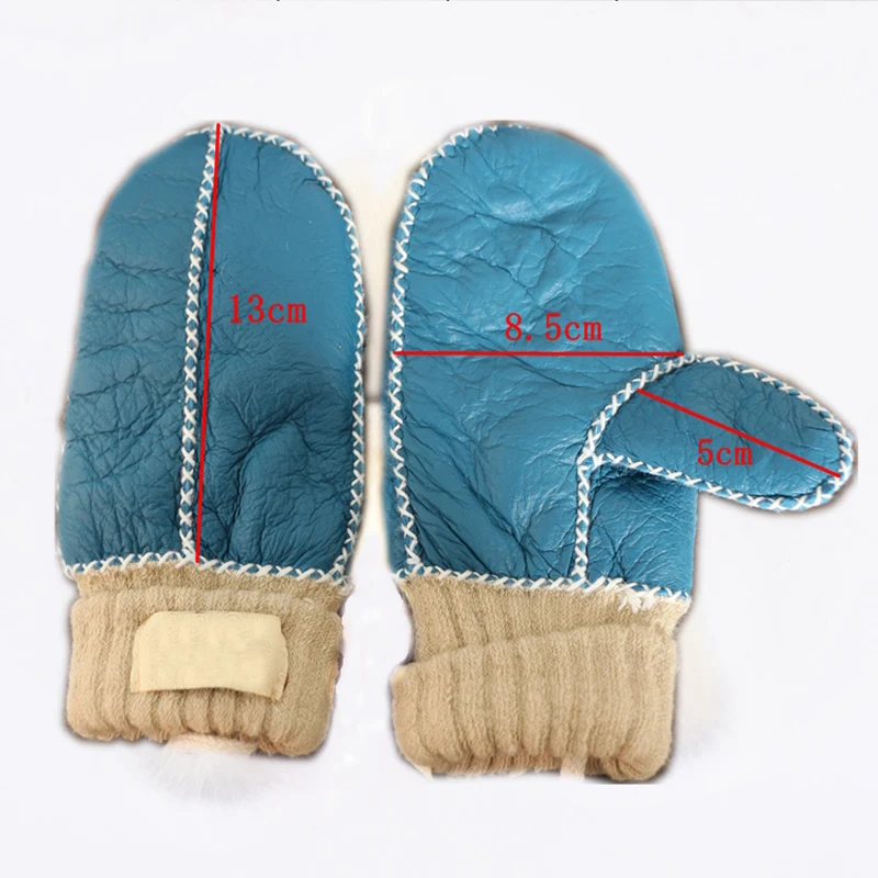 Ngsg из натуральной овечьей перчатки дети из натуральной кожи ручной работы sweing милые на шнуровке теплые толстые детские перчатки наручи ST1201