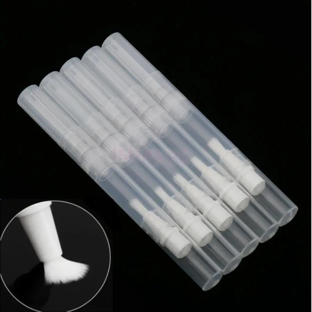 5Pcs 3ML Empty Twist Pen with Brush Travel Portable Tube Nail Polish