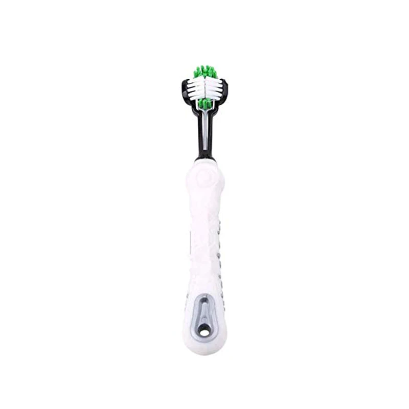 Three Sided Pet Toothbrush Dog Brush Addition Bad Breath Tartar Teeth Care Dog Cat Cleaning Mouth Grooming Supply Drop Shipping