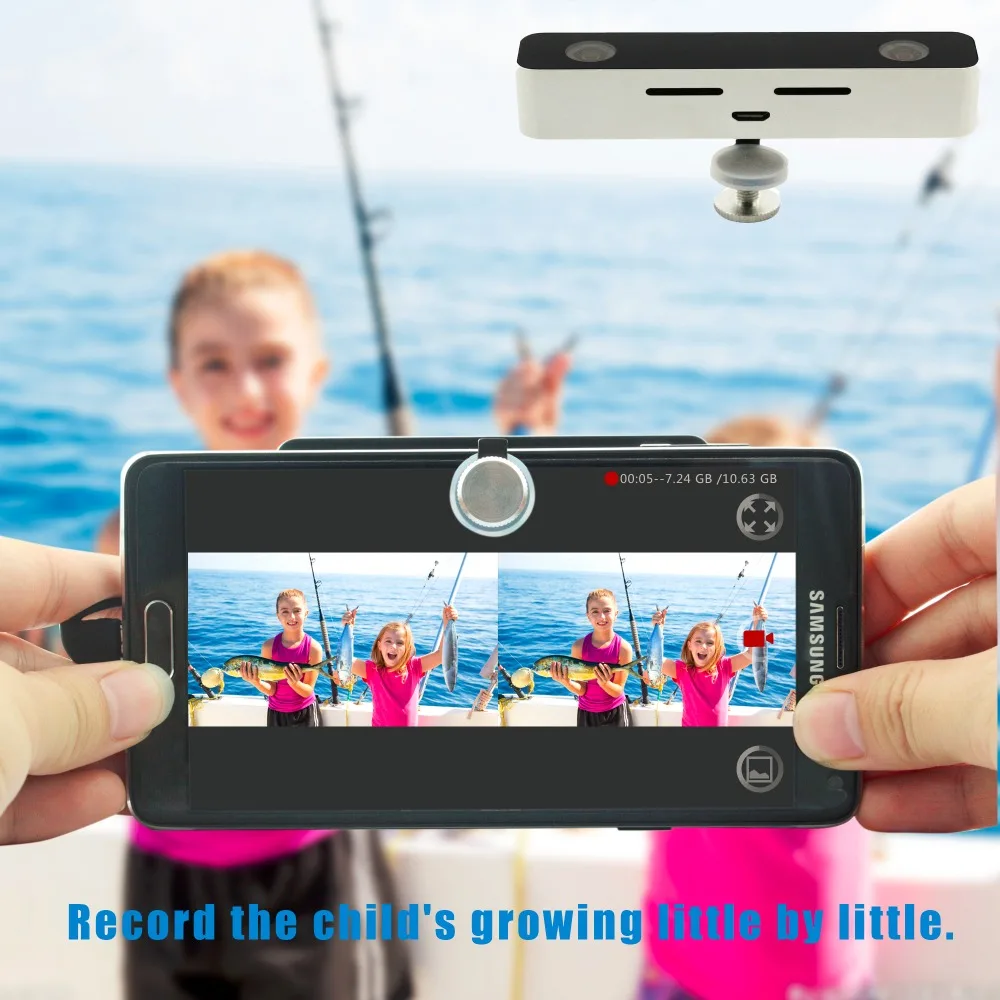 SVPRO 3D Video Camera Dual Wide Viewing Angle Lens VR 3D Mini Digital Camera for Android Cell Phone camera SVPRO 3D Video Camera Dual Wide Viewing Angle Lens VR 3D Mini Digital Camera for Android Cell Phone camera