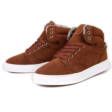 Winter Shoes Warm Men Shoes with Fur 2015 Men’s Shoes Comfortable Casual Shoes Size 7-9.5 XMM014