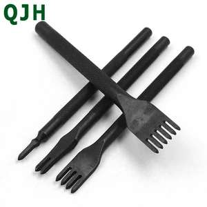 3 4 5 мм расстояние кожаный Пробойники DIY ручной перфорированные Diamond швейный пробойник инструменты отверстие с кожа пробивая инструмент 1/2/4/6 - изображение