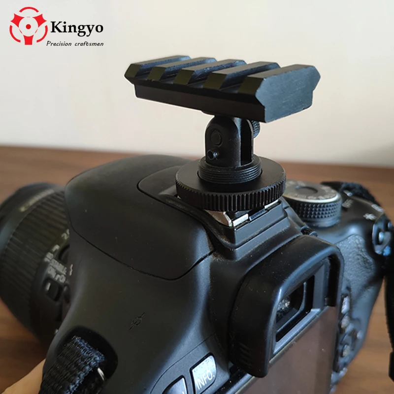 

Aluminum 21mm rail Mount fit red dot sight scope Hot Shoe Adapter for C anon for Nikon DSLR Camera Bird Photograph hunting
