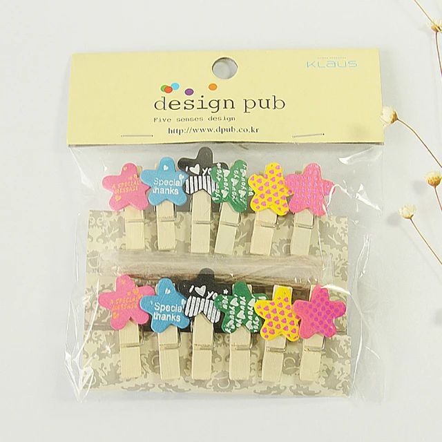 10pcs Many color Wooden Clothespin Clips Office Party Decoration  Accessories Photo Hanging Pegs 35x7mm DIY - AliExpress