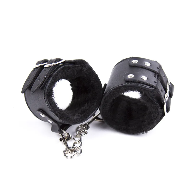 leather wrist and ankle cuffs