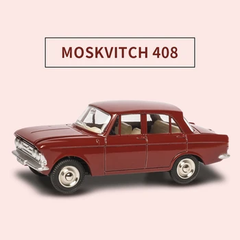 

High simulation 1410 MOSKVITCH 408 1:43 Dinky Alloy Pull Back Toy Car Model Toy Car Hot Diecast Metal For Kids Toys Wheels