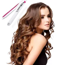 Kemei Электрический мини Выпрямитель Утюг Керамический выпрямитель не повредит шпилька доска Инструменты для укладки выпрямитель для волос ЕС