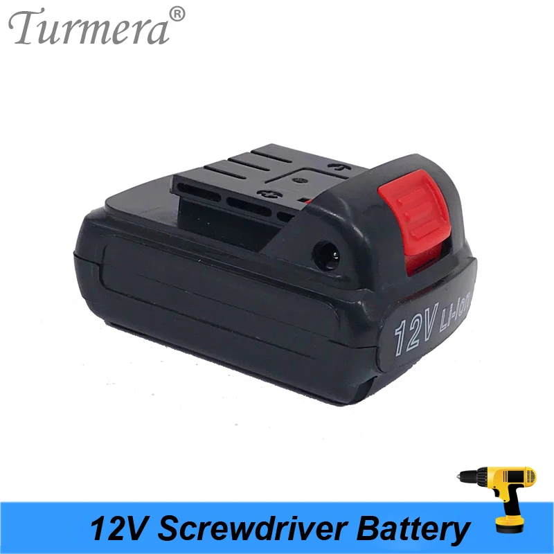 Turmera 12V 12.6V 3S 18650 battery pack battery mini lithium battery electric drill Cordless screwdriver battery shura shurik battery D 05