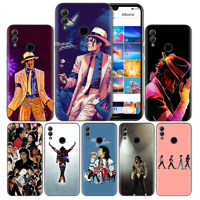 

michael jackson Silicone Case Cover for Huawei Honor 8X 8C 8A 8S 10 10i Lite Play V20 Y9 Y7 Y6 Y5 Prime 2018 2019