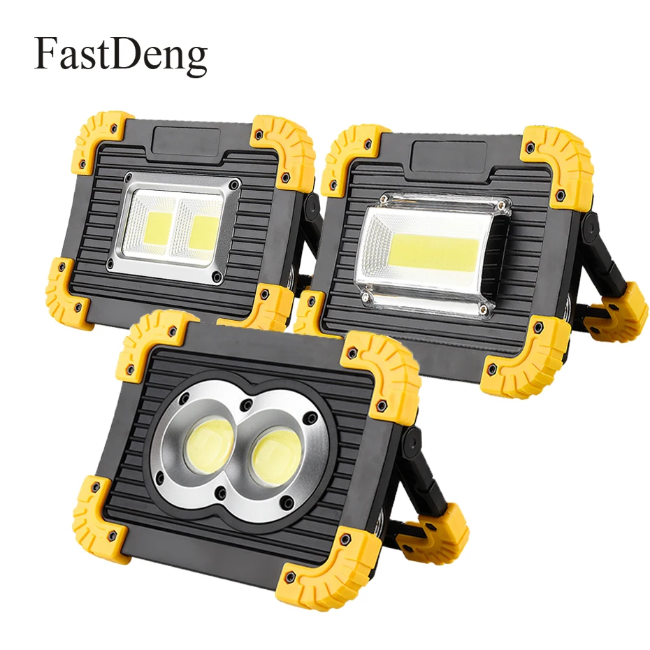 Comprare LED Riflettore Portatile Ricaricabile HA CONDOTTO LA Luce del Lavoro di 18650 Batteria Luce di Inondazione Esterna Per La Caccia di Campeggio LED In Strada Torcia Elettrica