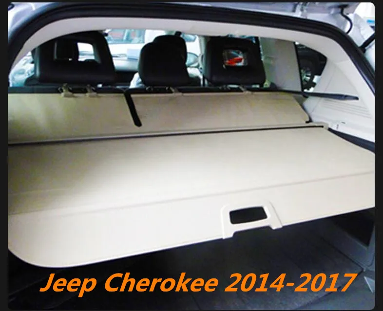 

JINGHANG Car Rear Trunk Security Shield Cargo Cover For Jeep Cherokee 2014.2015.2016.2017 High Qualit Auto Accessories