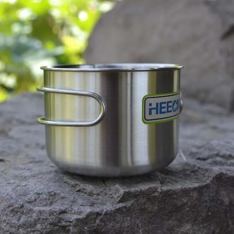 Бесплатная доставка уличная чашка Heecn из нержавеющей стали большая емкость для