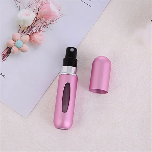 Hot sale Fashion Mini Refillable Perfume Bottle Canned Air Spray Bottom Pump Perfume Atomization for Travel 5ml Travel needs 3