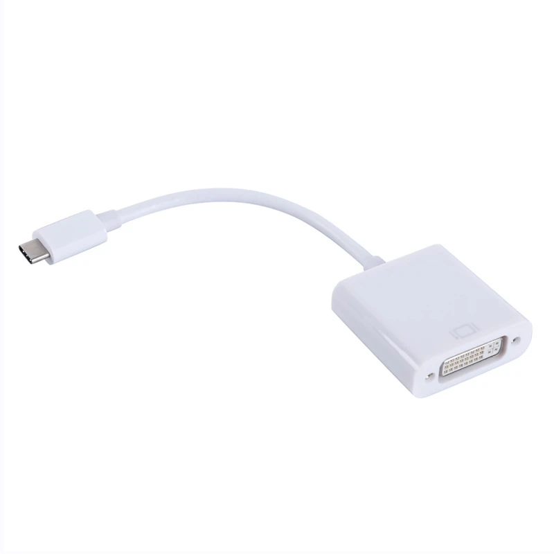 

USB C to DVI USB 3.1 Type C to DVI Female Display Adapter Support 1080P Video for Apple Macbook Pro 2016