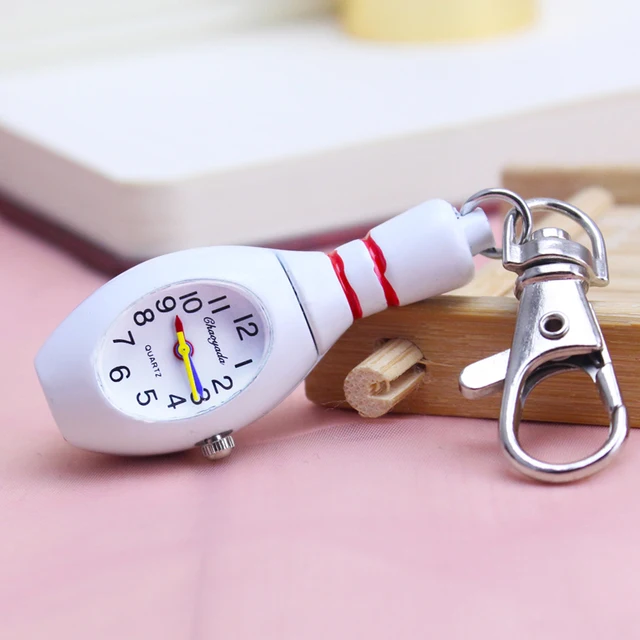 2018 new personality bowling key pocket watches women men portable quartz fob wa 2018 new personality bowling key pocket watches women men portable quartz fob wa