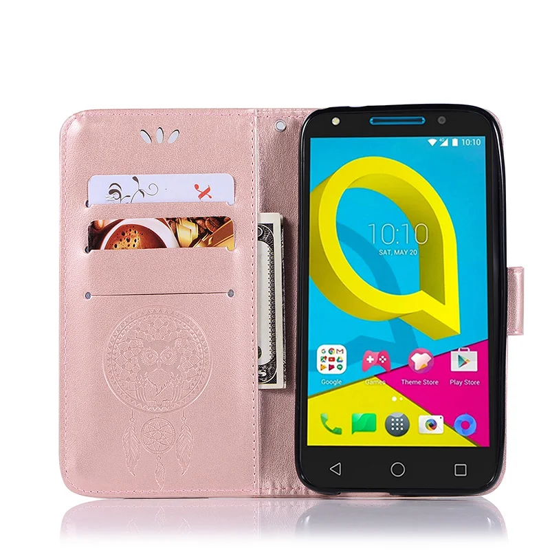سفور الكاتيل U5 HD 5047 5047D حالة محفظة الوجه بو حافظات غطاء جلدية ل الكاتيل U5 4G 5044 5044D الهاتف حقيبة مع حامل الأزياء