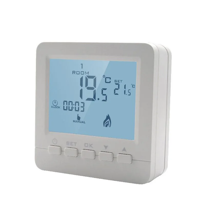 

Gas boiler heating temperature controller programmable thermostat wall mount