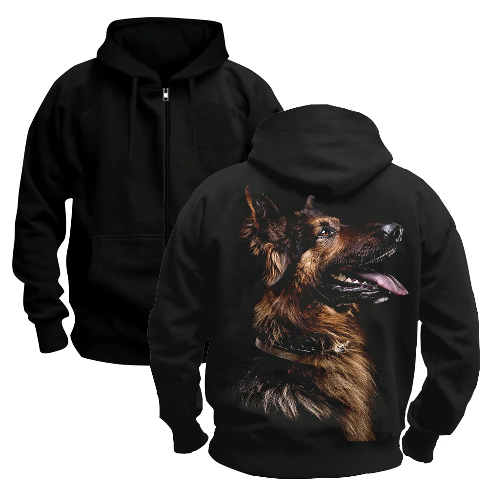 NEW Pet animal German shepherd DOGS Sleeve Hipster Men's hoodies