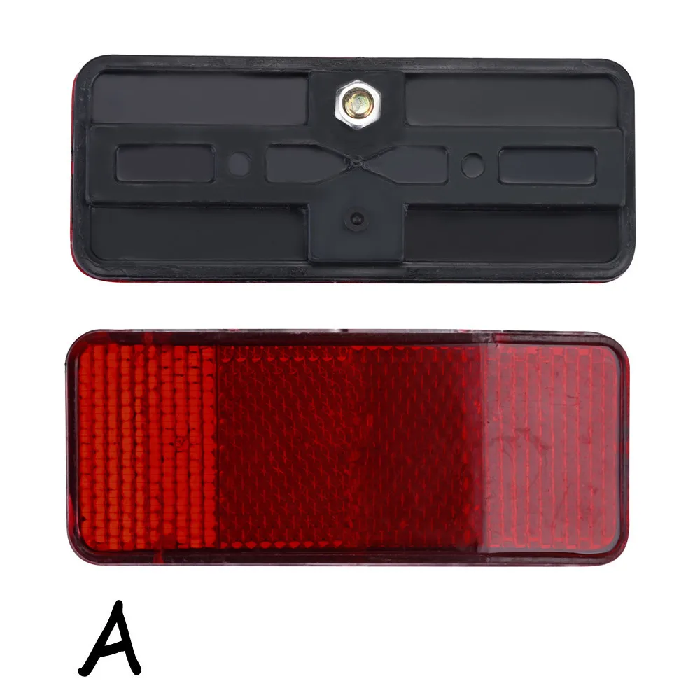 Discount Bicycle Rack Tail Safety Caution Warning Reflector Disc Panier Rear Reflective High Quality Highly Reflect Light Safe #PEX 0