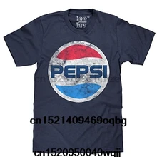 Новые летние классические футболки с буквенным принтом Pepsi(1