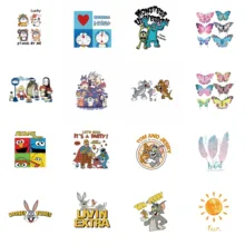 16 шт. мультфильм аниме нашивка с персонажем железо на аппликации для нашивка на куртку DIY пользовательские наклейки для одежды патчи теплопередачи печати