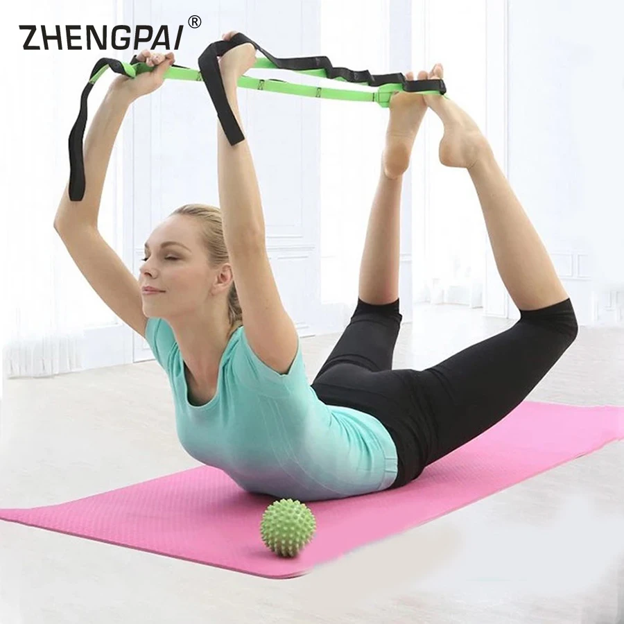 ZHENGPAI Yoga Stretch Strap Adjustable Sport Fitness Pilates Fitness