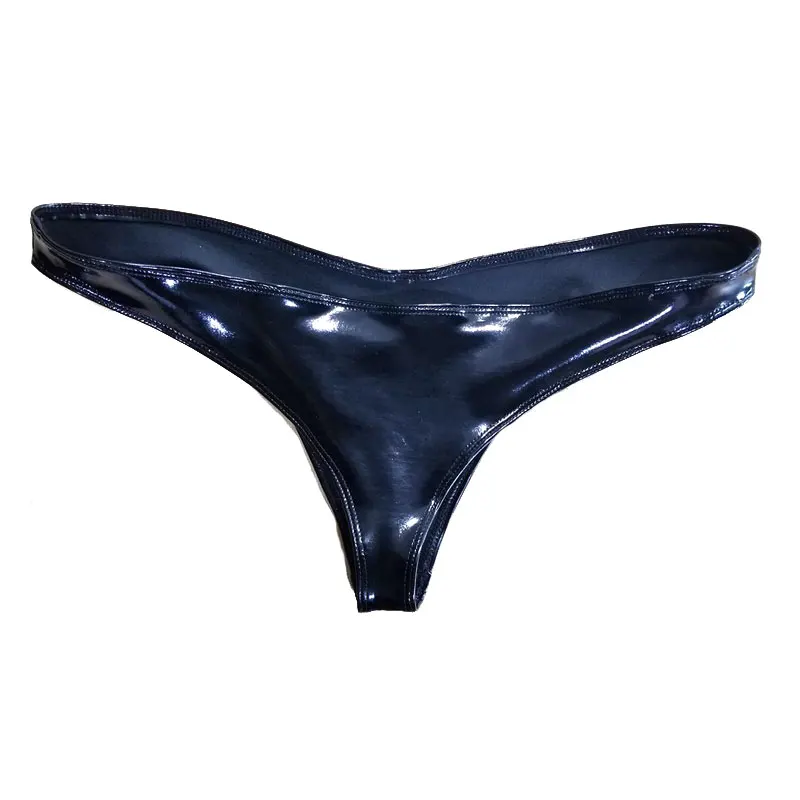 S-3XL Women Latex Leather Underwear Brief Panties G-string Lingerie Thong Shorts 