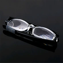 Новое поступление TR90 светильник с поворотом на 360 градусов Мужские Складные прозрачные линзы очки для чтения женские очки для чтения с кошельком Case1.5 2,5