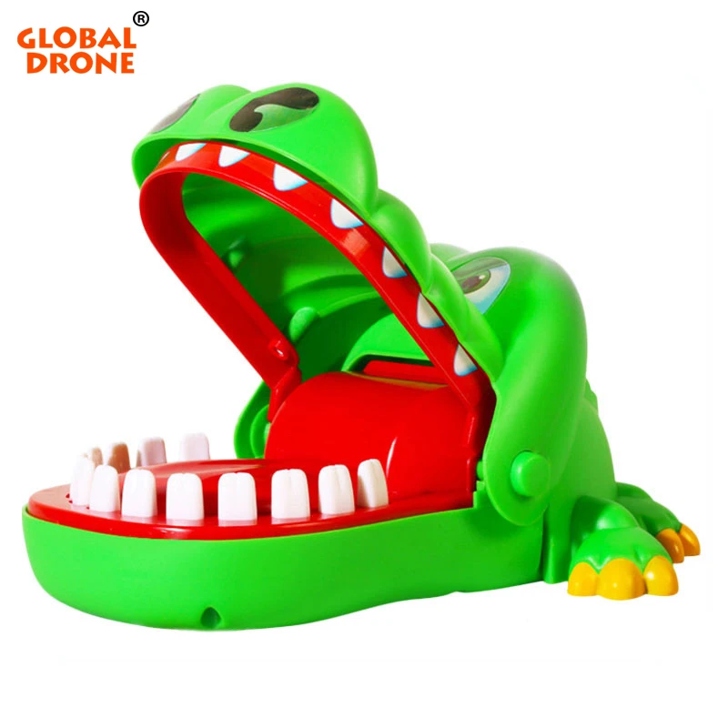 

Global Drone Crocodile Mouth Dentist Big mouth Crocodile Biting finger Game Funny Gift Stress Relief Gags Novelty Toys For Kids