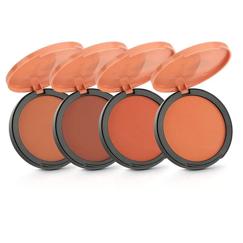 

4 Colors Facial Pressed Blush Powder Rouge Makeup Cheek Blusher Smooth Texture Palettes Natural Bronzer Cosmetics Contour Shadow