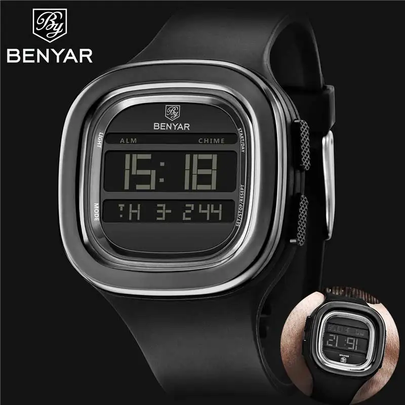 

Relogio Masculino BENYAR Men Watch Top Brand Luxury Sport Chronograph Alarm Digital LED Male Clock Military Man Wristwatch 8001