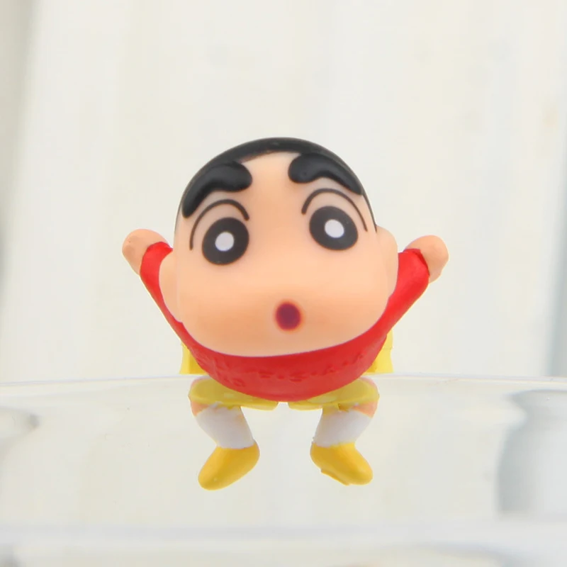 7 шт./лот милые Crayon Shin-chan рисунок игрушки DIY ПВХ Kawaii Crayon Shin chan коллекционеров фигурку игрушки Рождественские игрушка